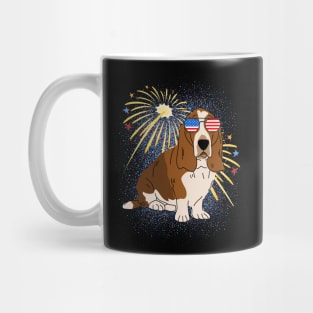 Cool Dog USA flag Patriotic 4th July independence day coolest shirt for july forth Mug